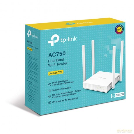 Router Archer C24 AC750 1WAN 4LAN