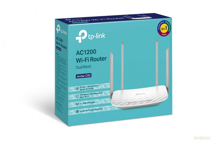 Router Archer C50 AC1200 DualBand 4LAN 1WAN