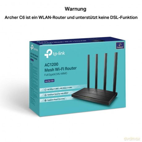Router Archer C6 AC1200 4LAN 1WAN