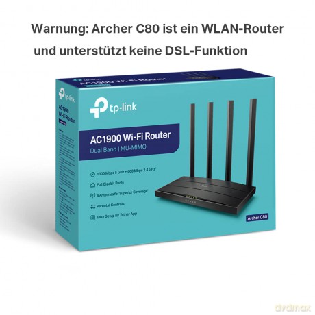 Router Archer C80 AC1900 1WAN 4LAN