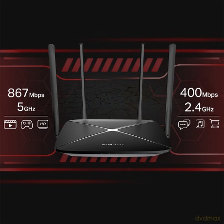 Router Mercusys AC12G AC1200 1xWAN 3xLAN-1Gb