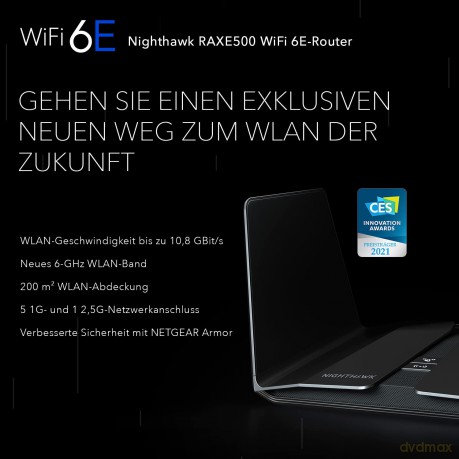 Router Nighthawk RAXE500 WiFi 6 AX11000 Tri-Band