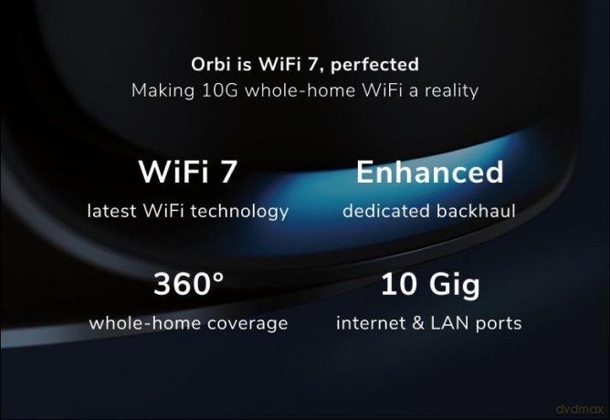 Router RBE973SB System WiFi 7 Orbi 3-pk Black