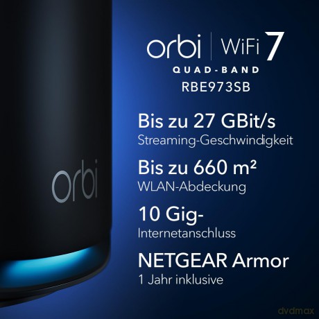 Router RBE973SB System WiFi 7 Orbi 3-pk Black