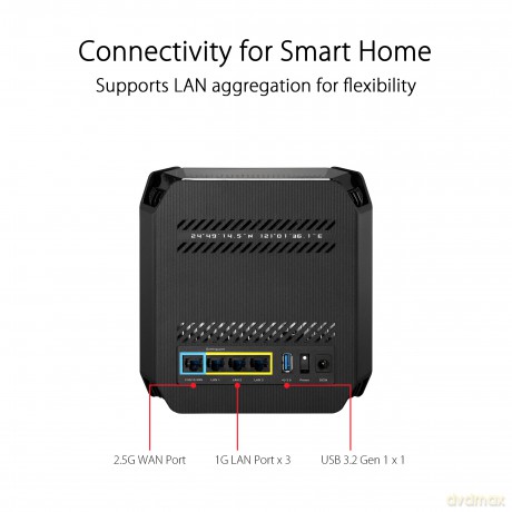 Router ROG Rapture GT6 Wi Fi AX10000 2-pak Czarny