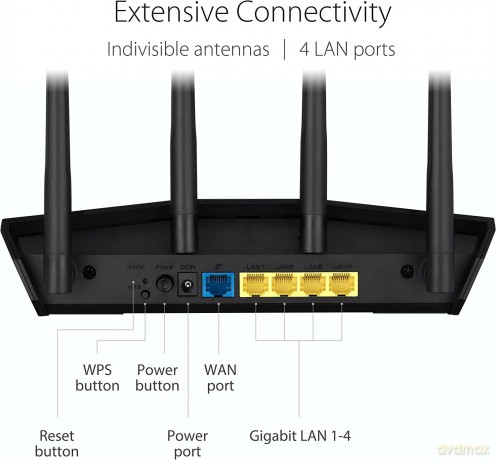 Router RT-AX57 Wi Fi AX3000 1WAN 4LAN
