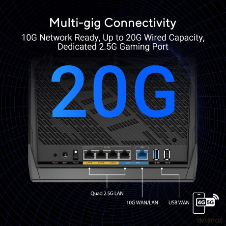 Router Wi Fi 7 BE6800 RT-BE86U