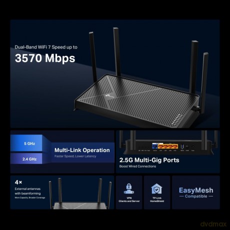 Router WiFi 7 Archer BE230 BE3600