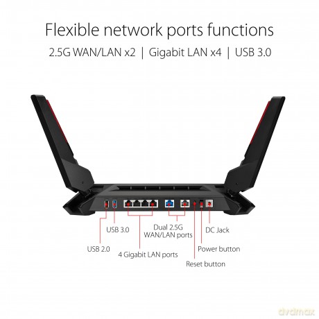 Router WiFi GT-AX6000 AX6000 1WAN 4LAN 2USB