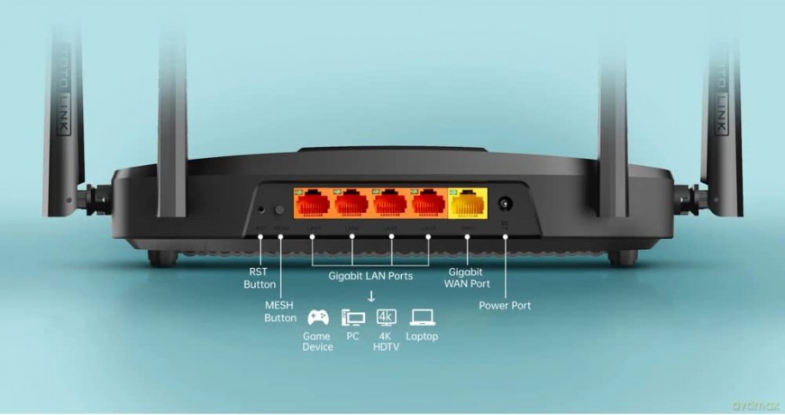 Router WiFi6 X6000R WiFi6 AX3000 Dual Band 5xRJ45 1000 Mb/s