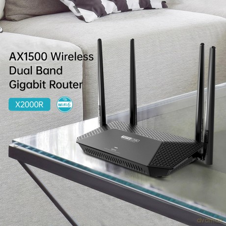 Router X2000R WiFi 6 AX1500 Dual Band 5xRJ45