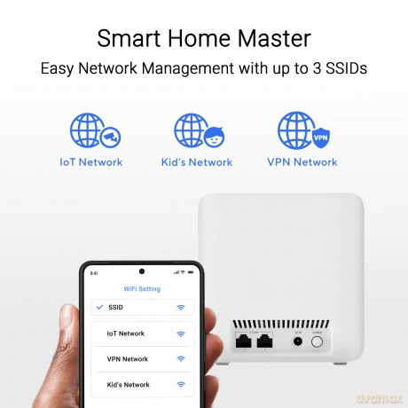 Router ZenWiFi BD4 Dual-band WiFi 7 Mesh, 3600 Mbps (2-pak)