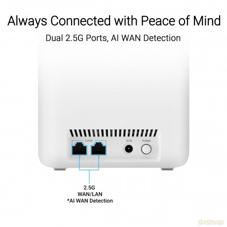 Router ZenWiFi BD4 Dual-band WiFi 7 Mesh, 3600 Mbps (2-pak)