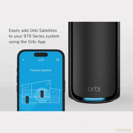 Satelita RBE970B System WiFi 7 Orbi Satellite black
