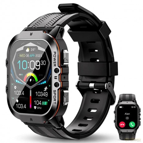 Smartwatch BT20 Rugged 1.96 cala 350 mAh pomarańczowy