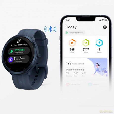 Smartwatch GPS Watch R WT2001 Niebieski Android iOS