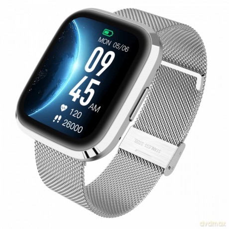 Smartwatch GRC Style Srebrny stalowy