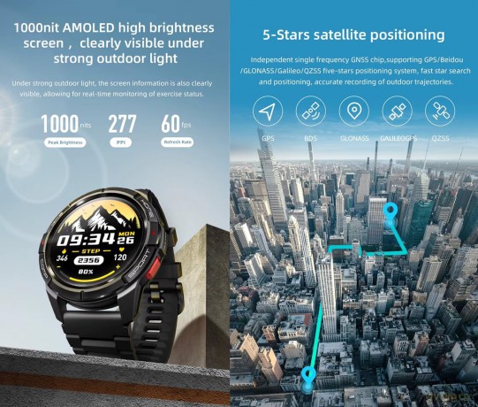 Smartwatch GS Active 1.3 cala 400 mAh Złoty