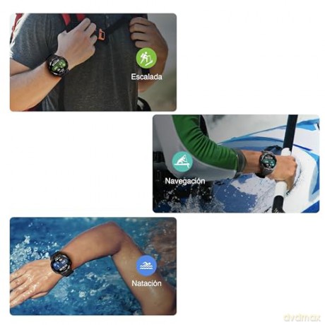 Smartwatch GS PRO 1.43 cala 460 mAh czarny