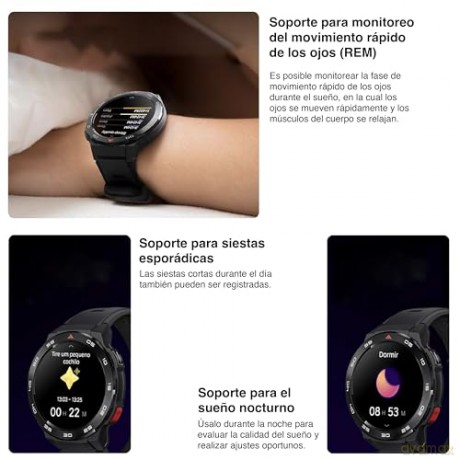 Smartwatch GS PRO 1.43 cala 460 mAh czarny