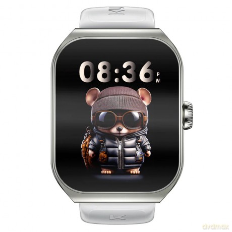 Smartwatch KU7 1.96 cala 250 mAh Srebrny