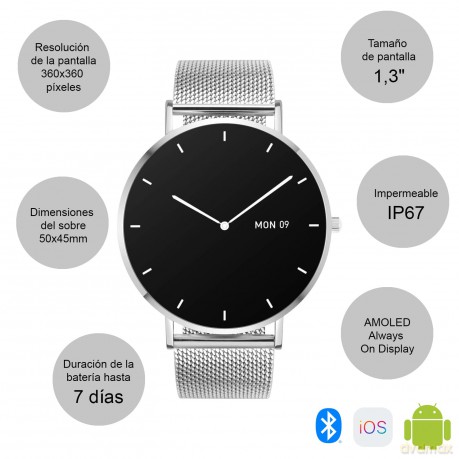 Smartwatch Verona Srebrno-stalowy