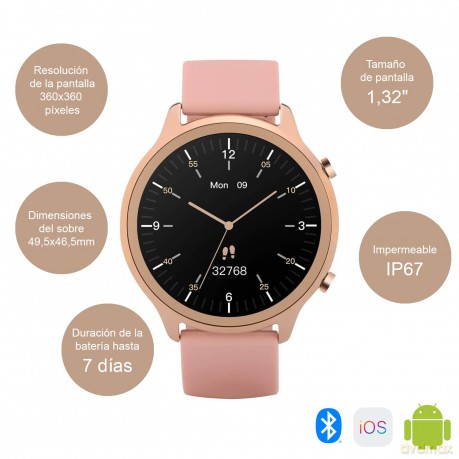 Smartwatch Veronica złoto-różowy