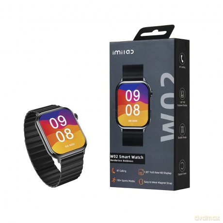 Smartwatch W02 1.85 cala 280 mAh Czarny