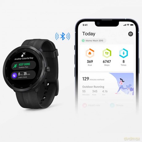 Smartwatch Watch R WT2001 Android iOS Czarny