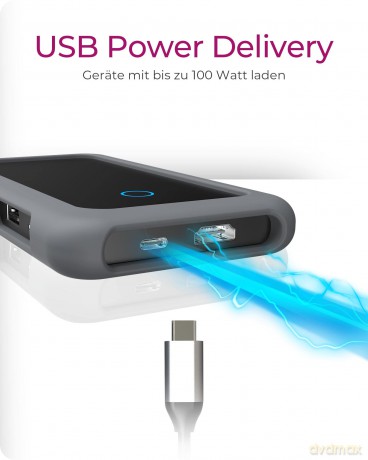 Stacja dokująca IB-DK2108M-C PD 100W, USB-C,8w1, NVMe