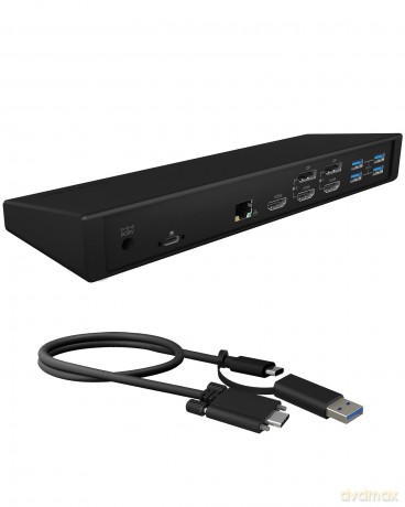 Stacja dokująca IB-DK2244AC 14w1,DP,HDMI,LAN, Audio,USB,Powerdelivery 60w