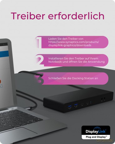 Stacja dokująca IB-DK2245AC 13w1, 2xDP,2xHDI,USB, LAN, USB-C, PD do 60W