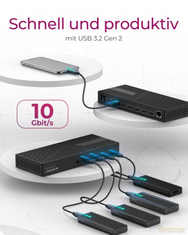 Stacja dokująca IB-DK2246-C 11in1,HDMI,DP,LAN,TYPE-C