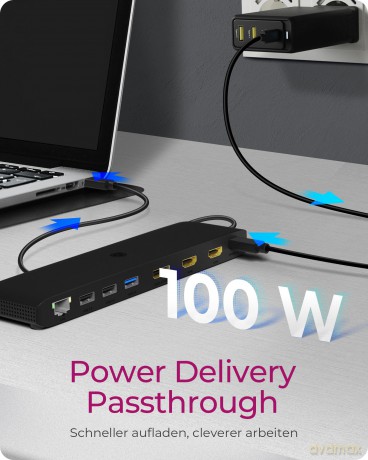 Stacja dokująca IB-DK2416-C 11in1,HDMI,DP,USB,LAN