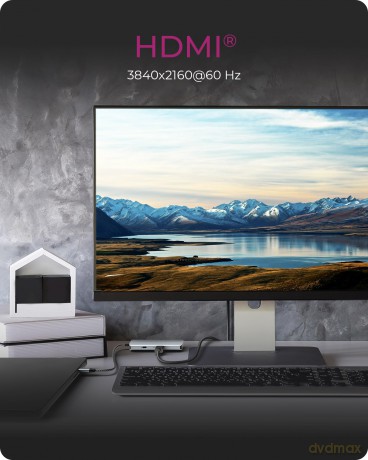 Stacja dokująca IB-DK4022a-CPD 6w1, HDMI,USB,PD