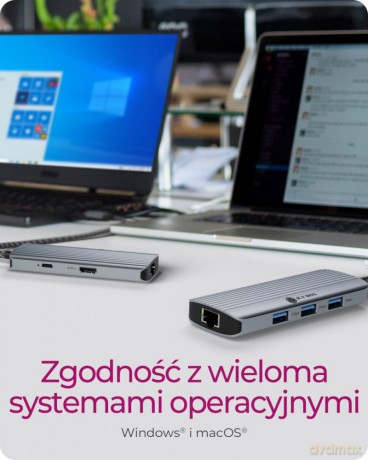 Stacja dokująca IB-DK4034a-CPD 6w1, HDMI,USB,PD,LAN