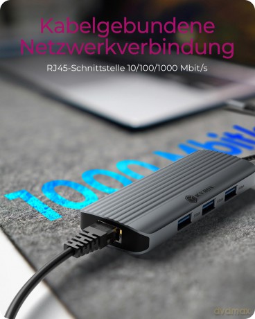 Stacja dokująca IB-DK4034a-CPD 6w1, HDMI,USB,PD,LAN