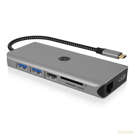 Stacja dokująca IB-DK4061-CPD 12w1,2xHDMI, PD 100W