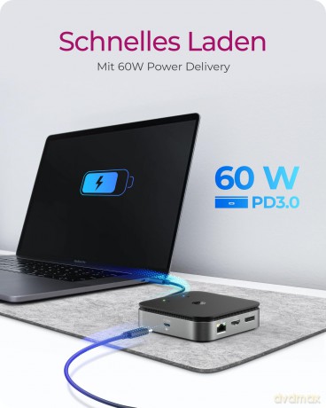 Stacja dokująca IB-DK408-C41 7w1,HDMI, DP,USB,LAN