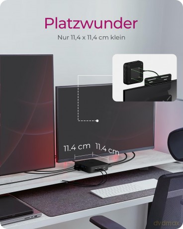 Stacja dokująca IB-DK4090-C 12w1, 3x HDMI,LAN,USB, PD do 100W