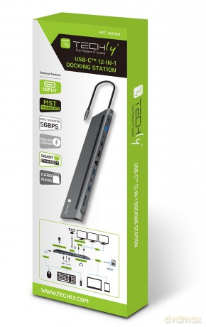 Stacja dokująca notebook USB-C na HDMI/DP/VGA/USB-A/RJ45/SD/USB-C PD
