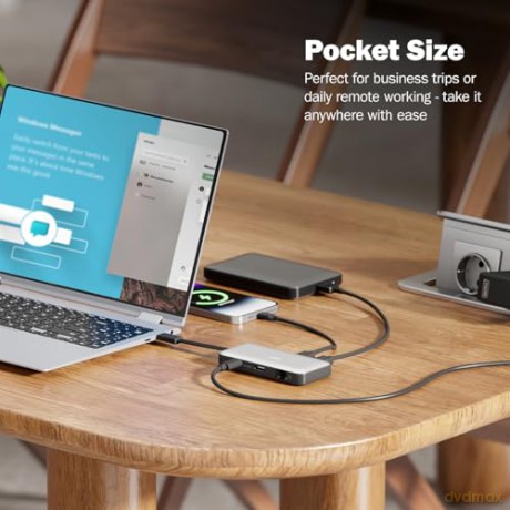 Stacja dokująca podróżna USB Typ C 7-portów HDMI 4K/60Hz PD 3.0