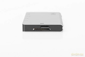 Stacja dokująca podróżna USB Typ C, 6 portów 4K, HDMI, VGA, USB3.0, RJ45, microSD, SD/MMC, Srebrna