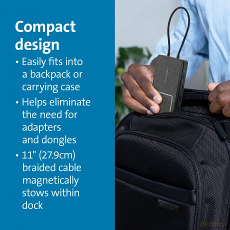 Stacja dokująca SD1700p USB-C Dual 4K portable Qi