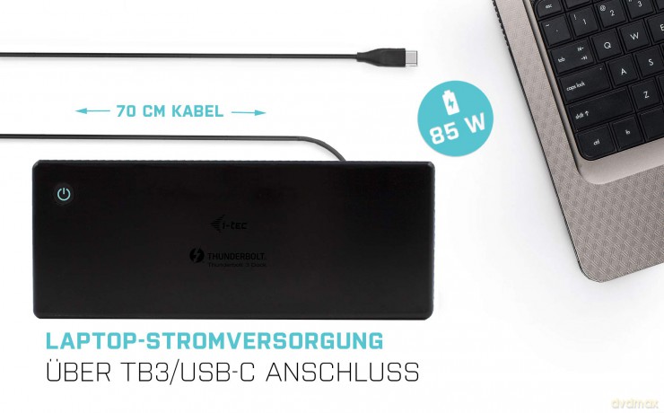 Stacja dokująca TB3/USB-C Dual DP 4K Dock PD 85W