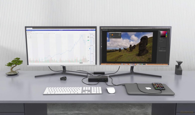 Stacja dokująca TB3/USB-C Dual DP 4K Dock PD 85W