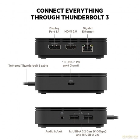 Stacja dokująca Thunderbolt 3 z kablem