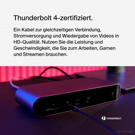 Stacja dokująca Thunderbolt 4 8K USB/C USB/A HDMI SD GbE Mac/PC Stacja dokujaca