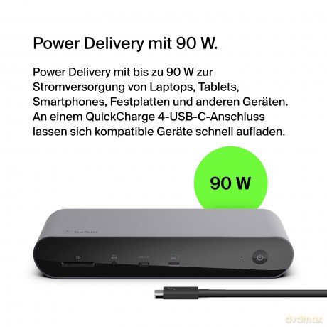 Stacja dokująca Thunderbolt 4 8K USB/C USB/A HDMI SD GbE Mac/PC Stacja dokujaca