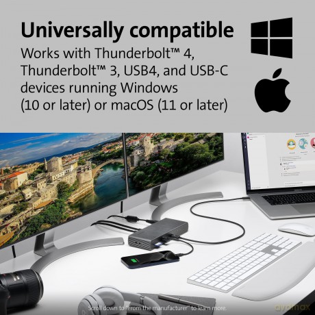 Stacja dokująca Thunderbolt 4 Dual 4K 90W Power Delivery